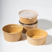 China supplier paper bowls for hot food disposable soup bowls biodegradable disposable cold food takeaway boxes