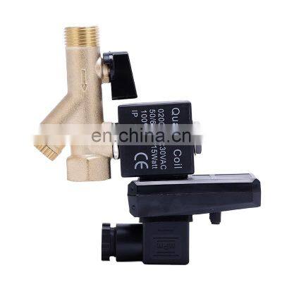 High Precision Wholesale OPT Series Pneumatic Brass Automatic Auto Drain Electronic Water Timer Valve