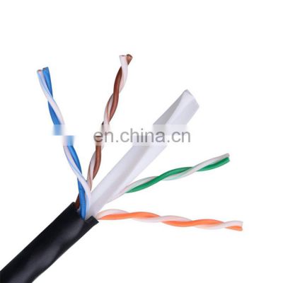 waterproof cat6 23AWG copper/cca network cable outdoor customized utp/ftp lan cable