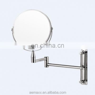 New style entirety frame wall-mounted extendable two side LED makeup mirror