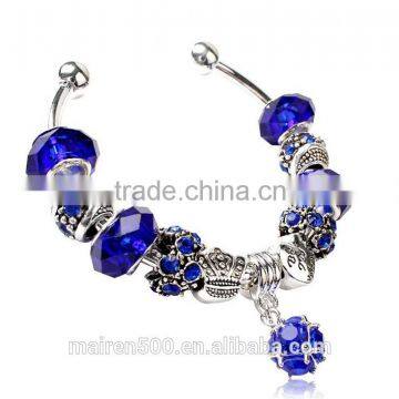 fashion jewelry bracelet metal bead charm bracelet