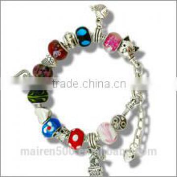 MP005 Top selling custom made jewelry beautiful European bead bracelet