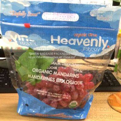 Zipper Pocket, Vegetable Pack, UV Coating Print Doypack, Food Packaging, Fruit Slider Ziplock Storage Pack photo-2