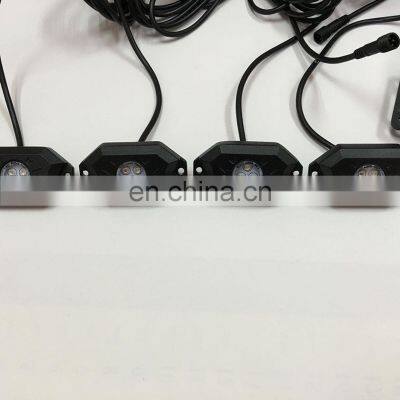 J140 LED Rock Light 4PCS RGB 4 Pods for All Car LANTSUN photo-4
