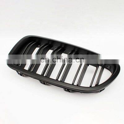 For BMW Grille F10 F18 Racing Grill Matt Black Double Slat Line Car Bumper Mesh Grill for BMW 5 Series M5 2010-2017 photo-4