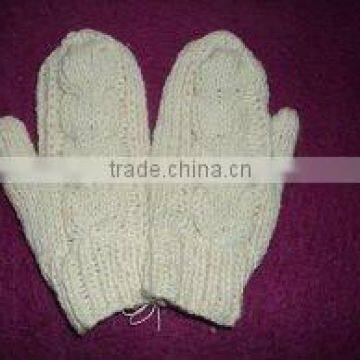 Cable Knit Mitten Glove