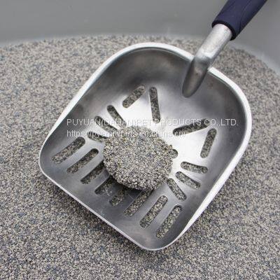 China Supplier Super Clean Natural Mineral Cat Litter Cat Sanitary Sand 100% Dust Free Black photo-5