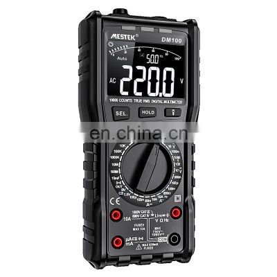 best selling product Mestek Multimeter 10000 Counts DM100 1000V/10A Voltage Current Resistance Tester digital multimeter