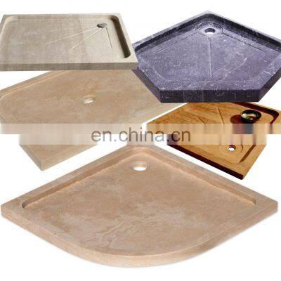 New Fashion Luxury Home decorations Best Quality Natural Stone Shower Tray Made in Turkey Factory