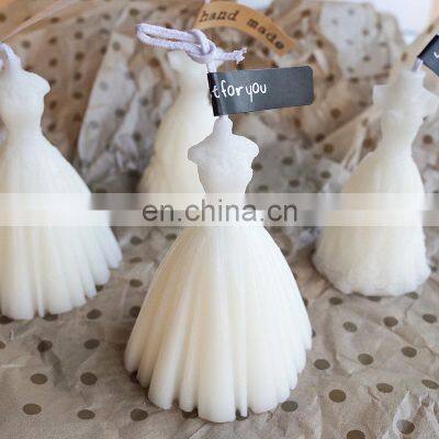 Wholesale Creative Luxury Wedding Gift Set Home Decor Dress Shape Custom Aromatherapy Fragrance Soy Wax Scented Candles photo-3