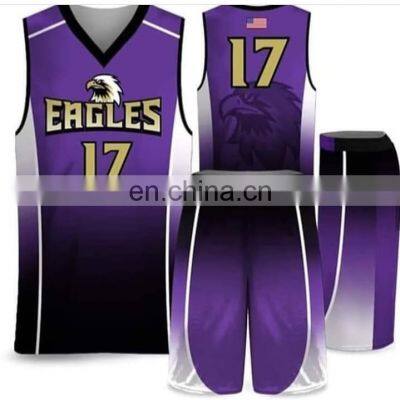 New Style Wholesale price College Basketball Uniform Design Custom Sublimation Printing Black Basketball Jersey