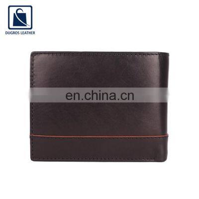 Nickle Fitting and Matching Stitching Luxury and Elegant Design Genuine Leather Men Wallet From Indian Manufacturer