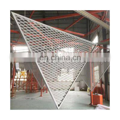 Architectural expanded metal mesh for sunlight shading