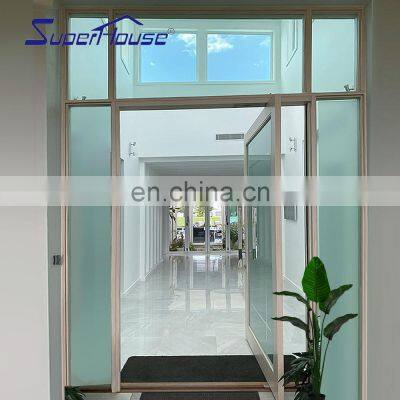 Superhouse Used Exterior French Doors Best Quality Modern Design French Door Glass Aluminium Casement Door For Prefab House