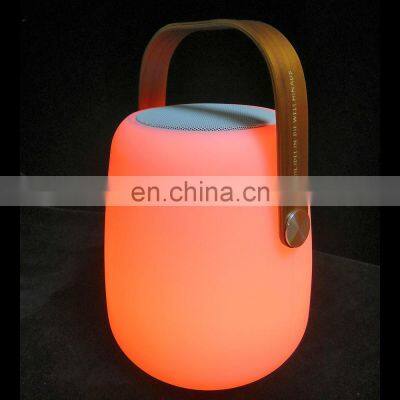 Portable Round Wireless Bt Speaker cooler lantern Factory Price Multimedia Sound lamp TWS function hot sale led light