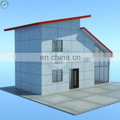 Popular Concrete Panel Wall Double Storey Prefab House in Davao Steel Structure Prefab Living House photo-2