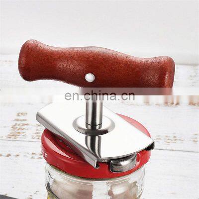 Classic 2022 Promotional Beer Bottle Custom Heavy Duty Multifunction Tools Soda Stainless Wooden Handle Can Opener Manual