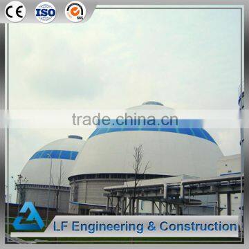 Economical cost space frame prefab dome for coal storage