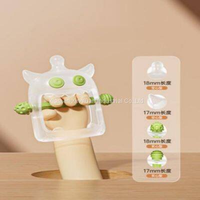 Small Mushrooms Soothe Tooth Glue Molar Stick Baby Silicone Toy Baby to Prevent Eating Hand Magic Bite Glue Can be Boiled photo-3