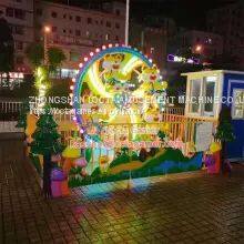 Small and Medium-sized Indoor and Outdoor Amusement Equipment Children's Rotating Mini Ferris Wheel Little Tiger Hero Playground Game Room Mini Entertainment Machine photo-4
