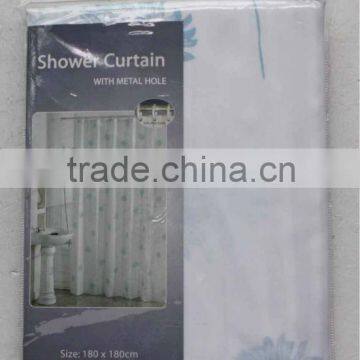 1PC POLYESTER PRINTED SHOWER CURTAIN WITH MATCHING WINDOW CURTAINS