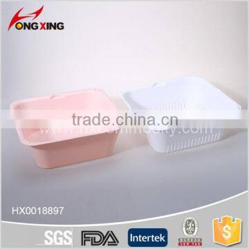 BPA Free Container Kitchen Plastic Colander With Tray photo-5