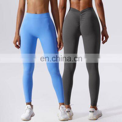 Oem leggings sport yoga pants women wholesale custom logo legging gym women's high waist yoga leggings