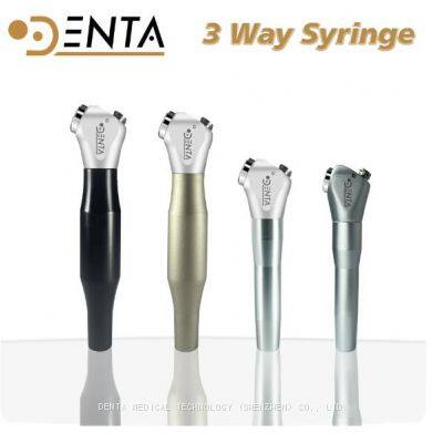Dental Air Water 3 Way Syringe Handpiece With 2 Nozzles Tips Tubes For Air Triple Syringe Dental Cleaning Tools Accessories photo-2