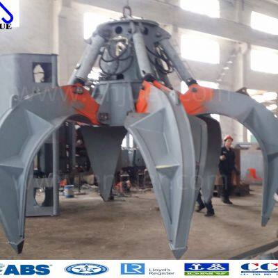 Electro-Hydraulic Orange Peel Grapple Motor Hydraulic Orange Peel Grab Bucket for Scrap