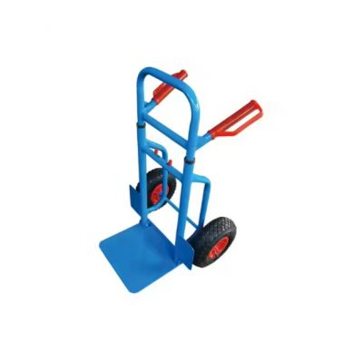 HT2086 High Quality Wholesale HT2086 Heavy Duty Steel Folding Hand Truck Dolley Hand Cart Trolley with Load Capacity 100kg 3.00-4 inch Pneumatic Wheel