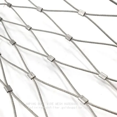 Safety Mesh ss304 ss316 stainless steel rope mesh/Zoo safety mesh fenc,Animal safety fence mesh