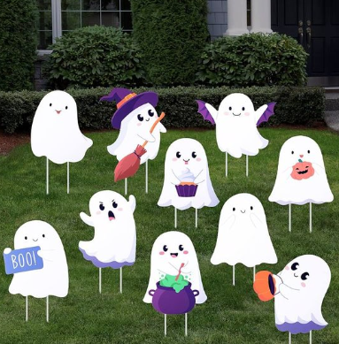 Custom Printed Polypropylene Hollow Board Halloween Lawn Decorations – Outdoor Coroplast Yard Signs photo-2