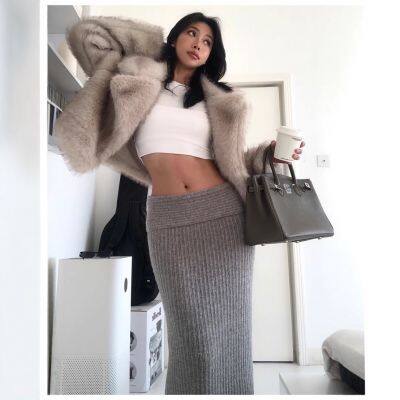 Eco-Friendly Lapel Collar Faux Fur Short Coat for Women Fashionable and Simple Design photo-3