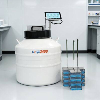 TcCryo Cryobank 2400 Vapor Phase Cryogenic Freezing Liquid Nitrogen Container