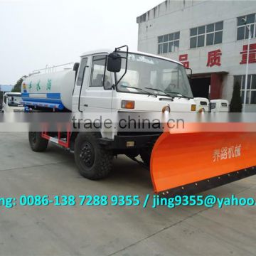 Hot Selling New 4x2 Wheeel water tanker truck, 10-12CBM water tanker with snow thruster