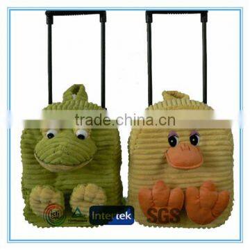 Plush trolley backpack animal design