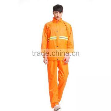 3m Wide Luminous Orange Traffic PU Raincoat photo-3