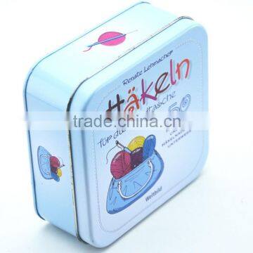 needle and thread storage boxes, square tin case,cute and small storage boxes