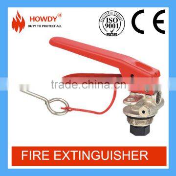 CE approved ABC dry powder fire extinguisher valve with red handle