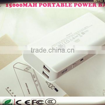 best quality cheappest price power bank charger 15000mah portable power bank for europen market