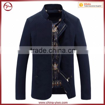 Mens plain slim cotton bomber jackets