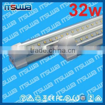 waterproof wide beam angle Integrated V shape LED T8 tube for refrigerator