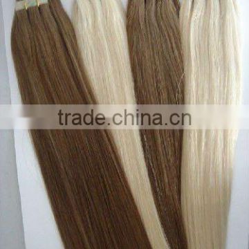 Kinky Straight Hair Skin Weft With Tape PU Skin Weft Remy Hair Extension