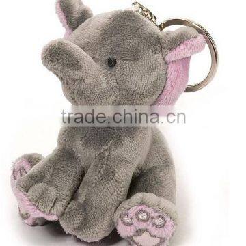 elephant keychain/plush elephant metal keychain/plush elephant keychain