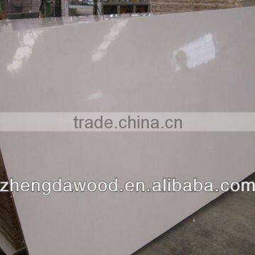 Glossy white color polyster plywood