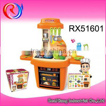 Education hight quality b/o big kitchen play set toy for kids