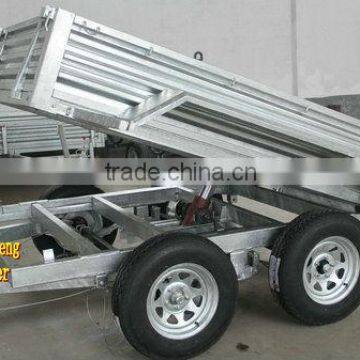 Tipping trailer / tandem truck trailer