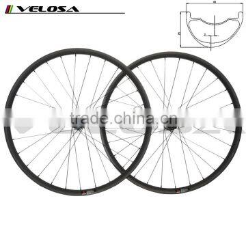 2016 new style offset MTB carbon clincher wheelset 29er hookless AM/DH 40mm wide racing Asymmetry wheels