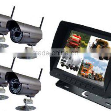 TOPFAME RV-7016WS High Quality 7 Inch Wireless Car Rearview Camera System With 4CH Display & CMOS/CCD Camera