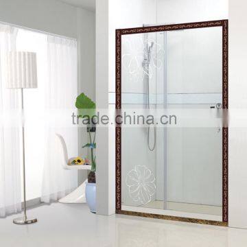 Customized Size Tempered Glass Bath Shower Sliding Door photo-4